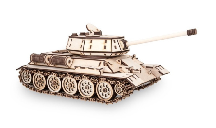 Puzzle 3D Czołg T-34 GIGANT EWA drewniany